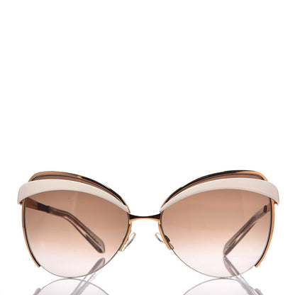 Christian Dior Eyes1 Sunglasses White Gold 2 of 9
