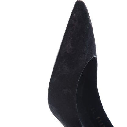 Saint Laurent Suede Opyum 110 Slingback Sandals 37 Black 10 of 11