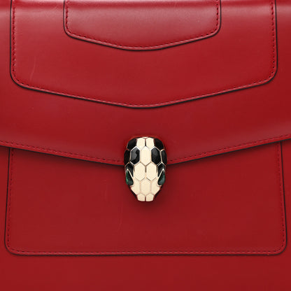 Bulgari Calfskin Serpenti Forever Top Handle Red 11 of 11