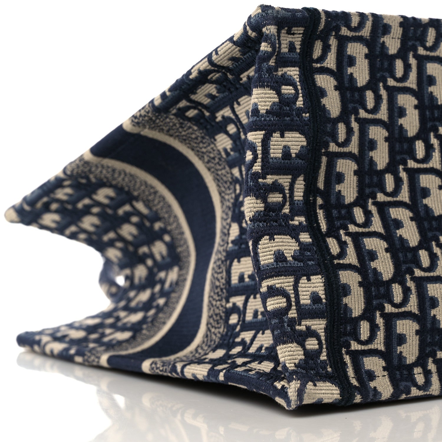 Christian Dior Oblique Medium Book Tote Blue Multicolor 9 of 12