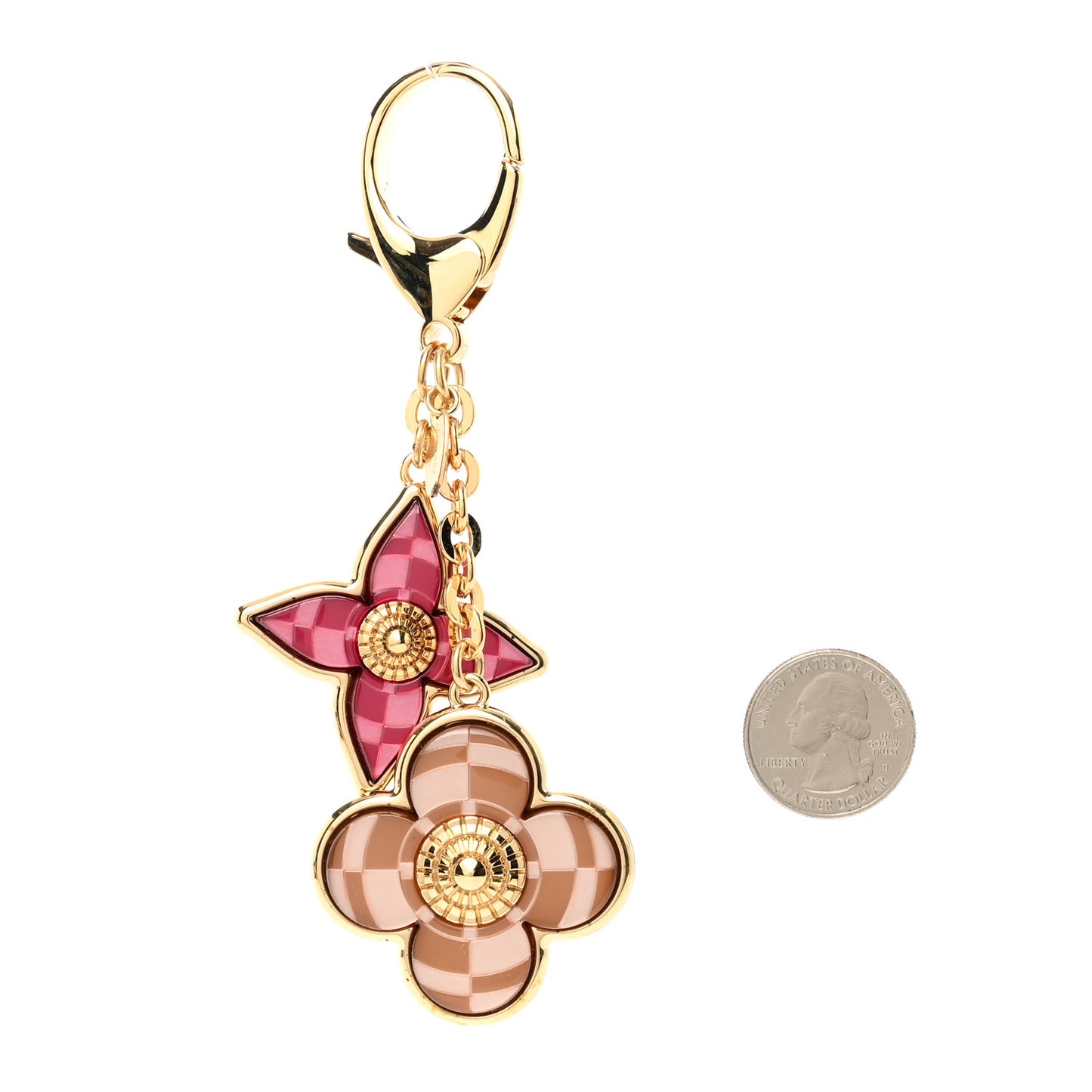 Metal Resin Mosaique Bag Charm Rouge Fauviste
