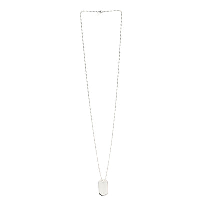 Tiffany Sterling Silver Coin Edge Dog Tag Necklace 3 of 6