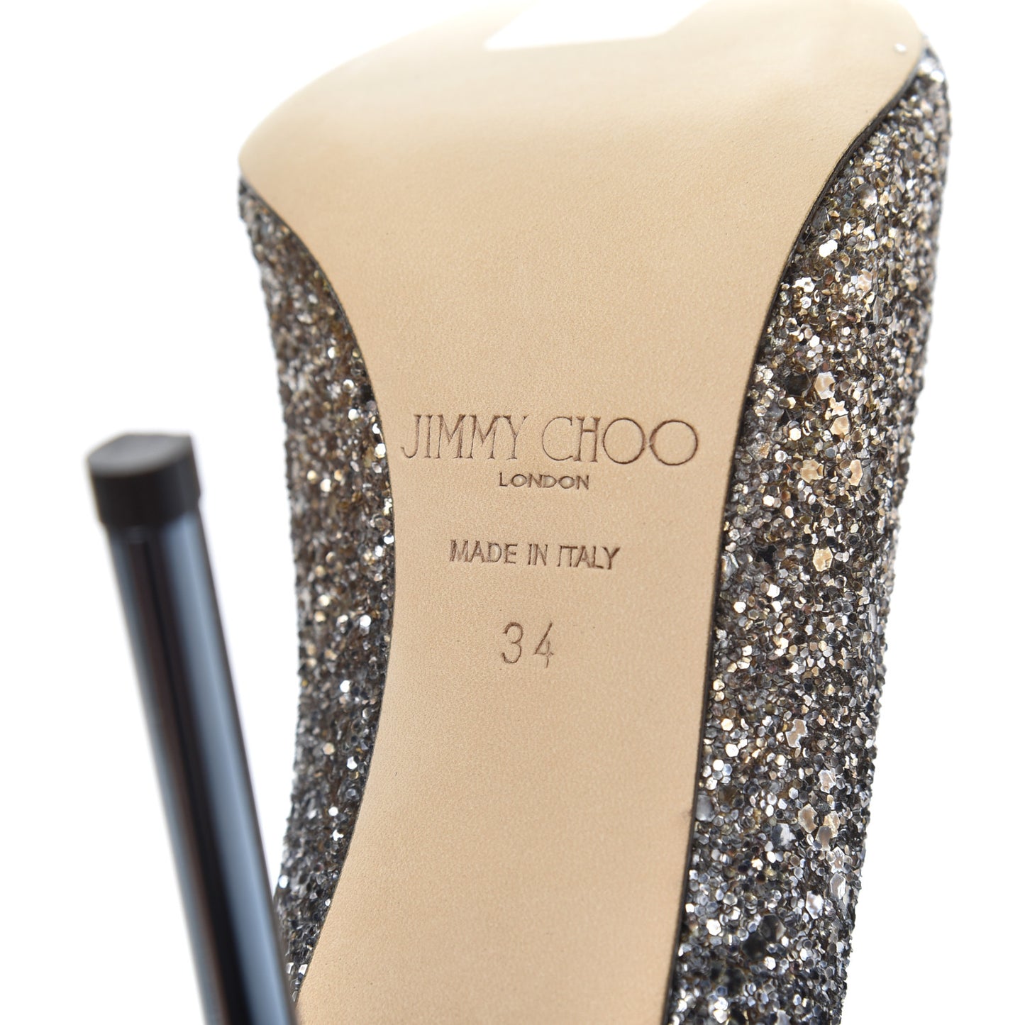 Coarse Glitter Romy 100 Pumps 34 Antique Gold