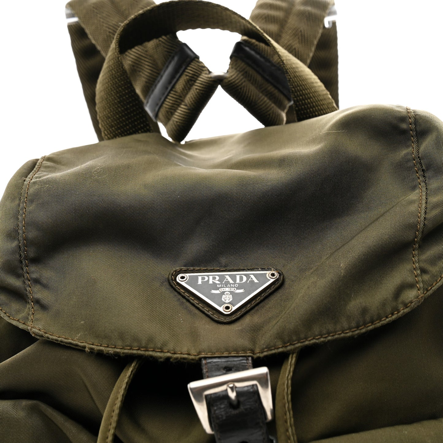 Tessuto Nylon Vela Small Backpack Dark Green