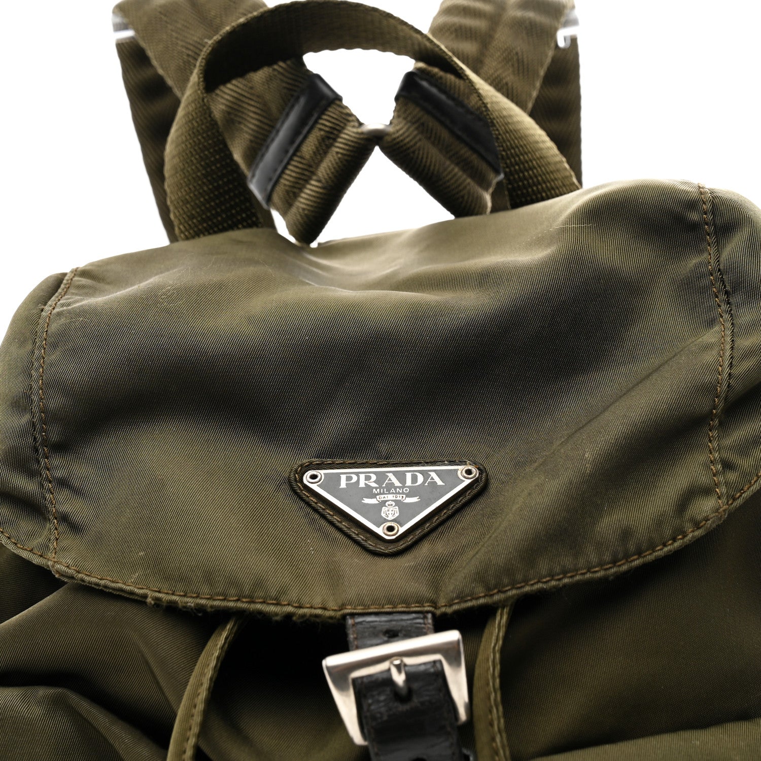 Prada Tessuto Nylon Vela Small Backpack Dark Green 7 of 10