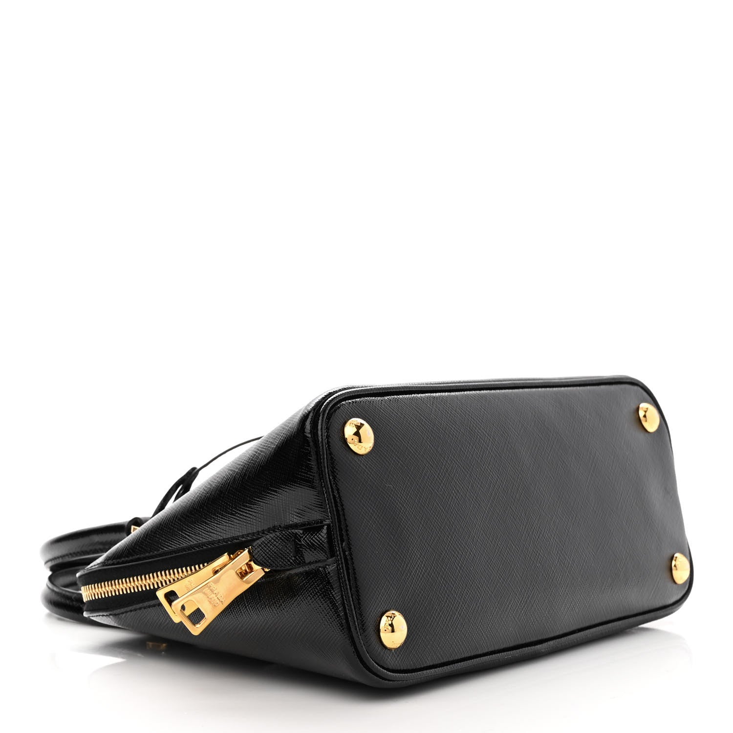 Prada Saffiano Vernice Lux Small Promenade Tote Black 4 of 10