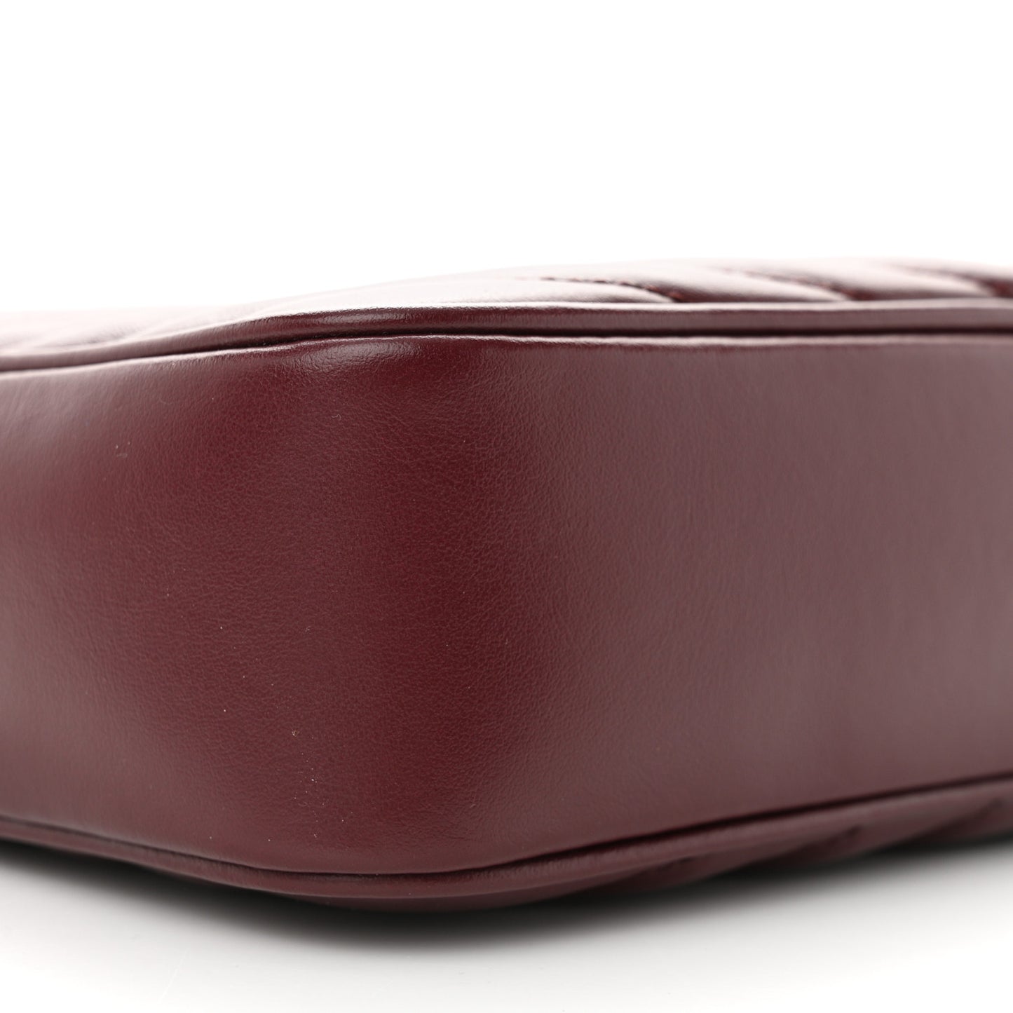 Calfskin Matelasse Monogram Lou Camera Bag Dark Legion Red