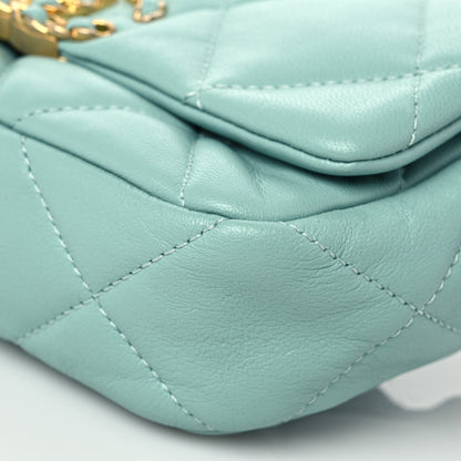 Chanel Lambskin Quilted Chanel 19 Waist Bag Light Blue 9 of 9