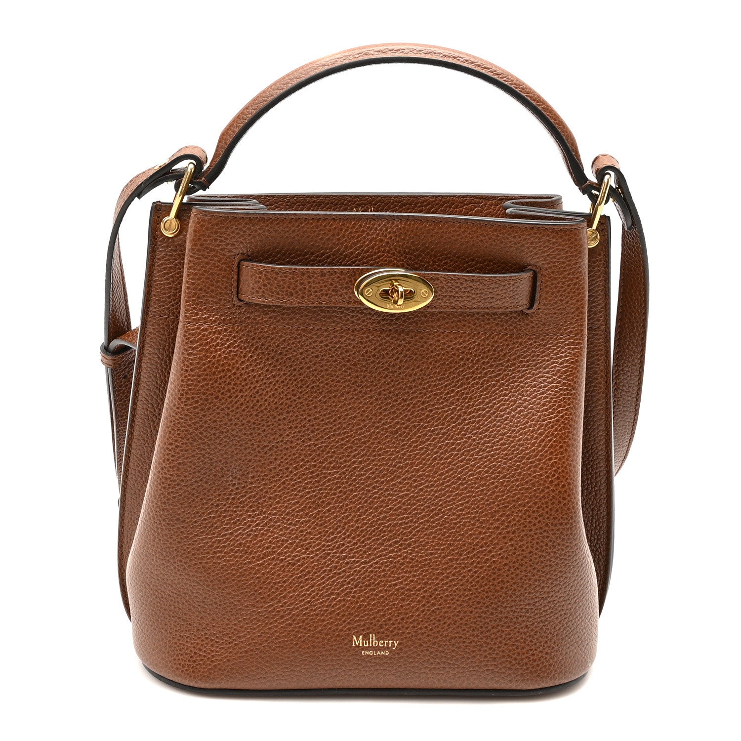 Mulberry Grained Calfskin Islington Bucket Bag Oak 1 of 9