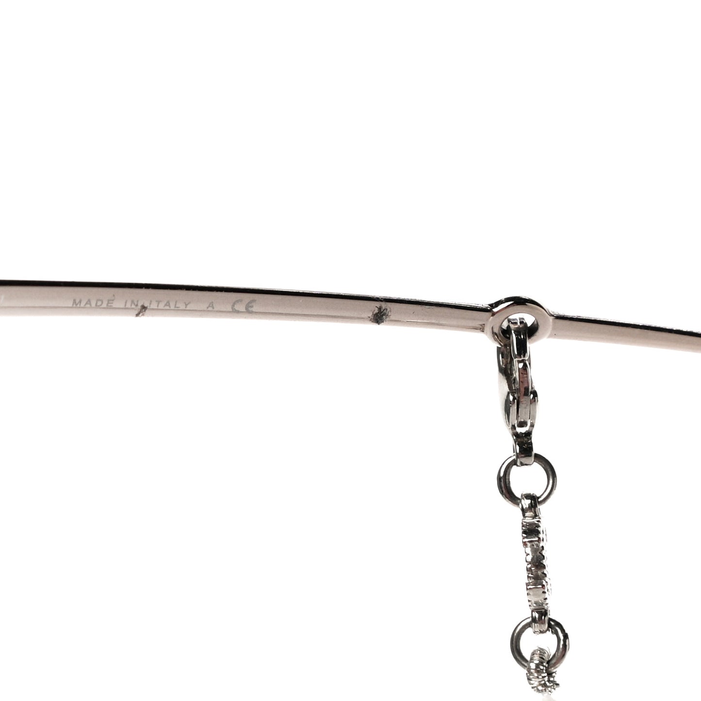 Butterfly Removable Pearl Chain Sunglasses 4262 Brown