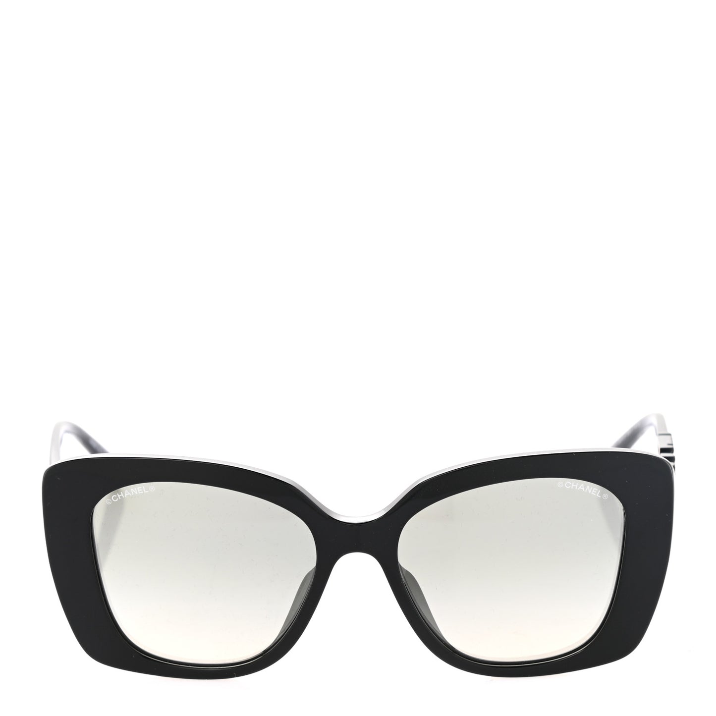 Acetate Strass Polarized Square Sunglasses 5422-B Black