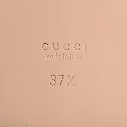 Gucci Cosmos Softy Calfskin Interlocking G Cut Out Slide Sandals 37.5 Candy Cotton 8 of 15