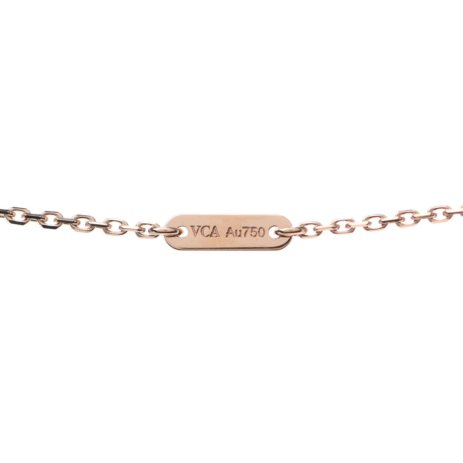 Van Cleef & Arpels 18K Rose Gold Carnelian Sweet Alhambra Heart Pendant Necklace 4 of 8