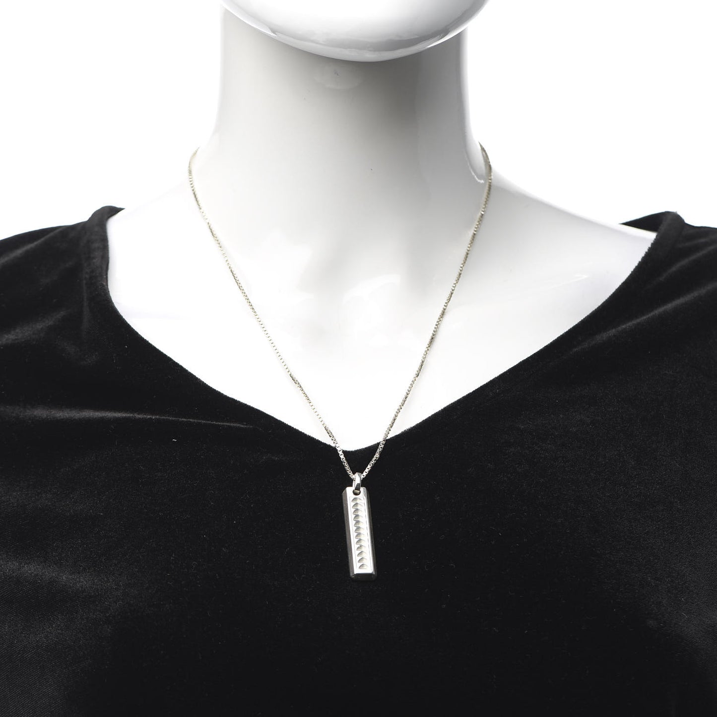 Sterling Silver Paloma Caliper Bar Pendant Necklace