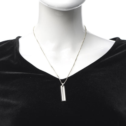 Tiffany Sterling Silver Paloma Caliper Bar Pendant Necklace 2 of 7