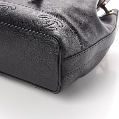 Chanel Caviar CC Drawstring Shoulder Bag Black 12 of 12