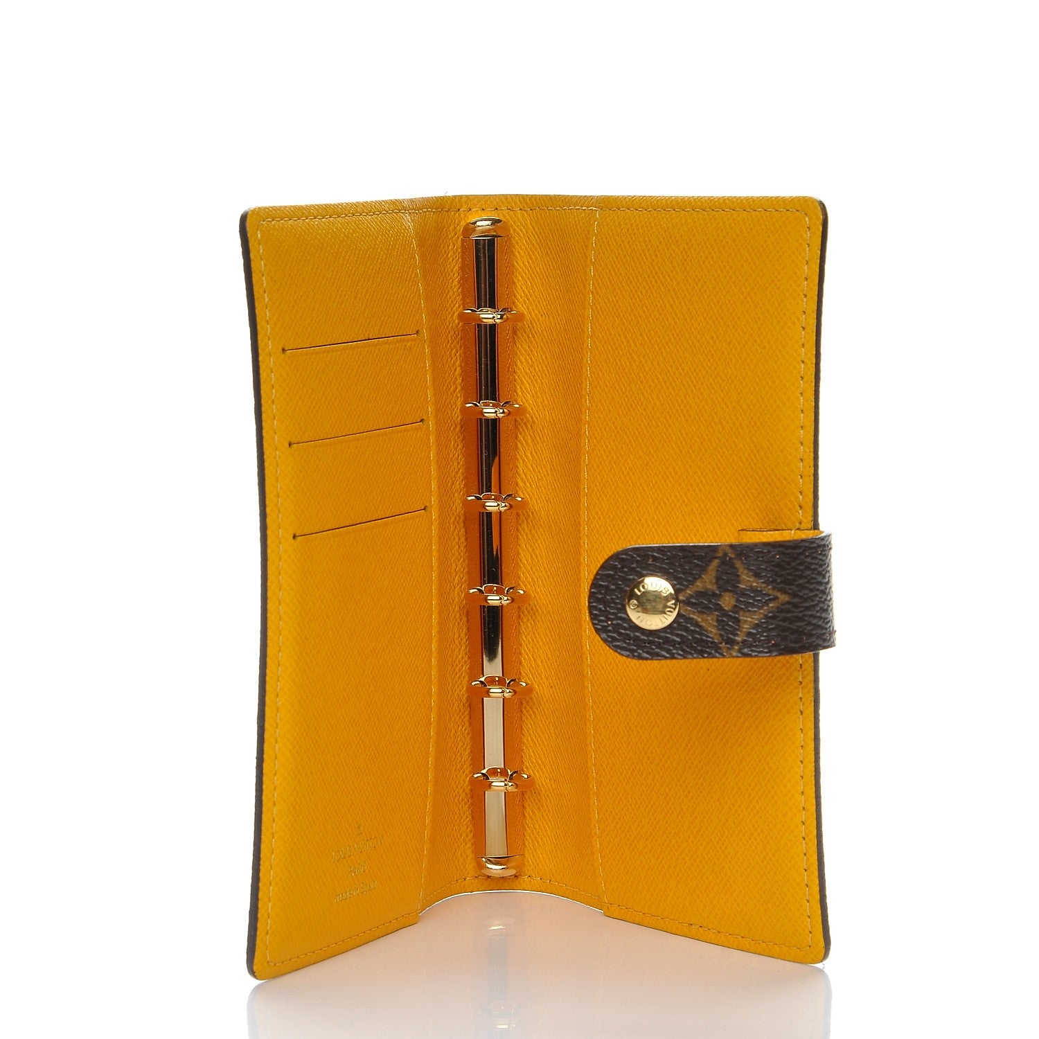 Louis Vuitton Monogram Groom Small Ring Agenda Cover Yellow 5 of 8