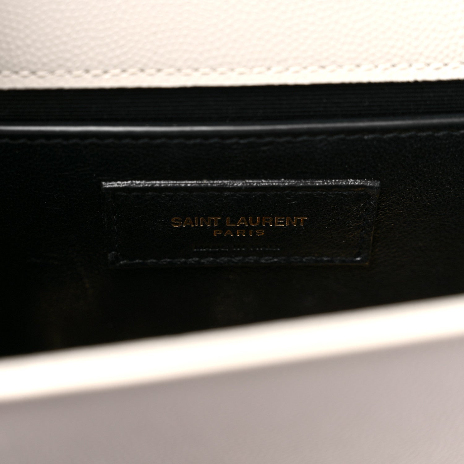 Saint Laurent Grain De Poudre Small Classic Monogram Kate Tassel Satchel Crema Soft 7 of 12