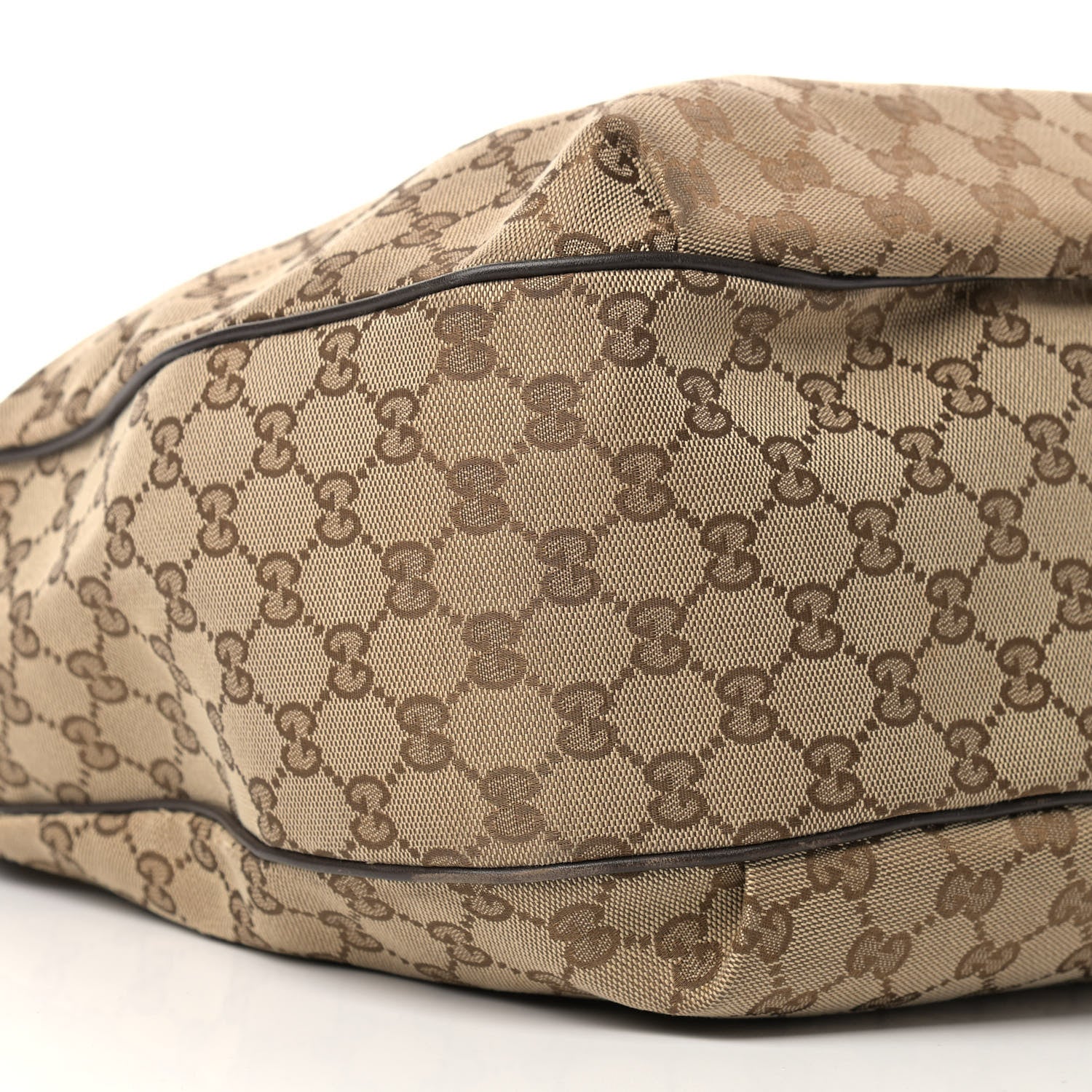 Gucci Monogram Margaux Calfskin Medium Emily Hobo Beige Ebony Cocoa 8 of 16