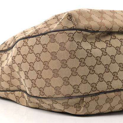 Gucci Monogram Margaux Calfskin Medium Emily Hobo Beige Ebony Cocoa 8 of 16