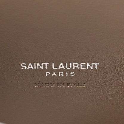 Saint Laurent Grained Calfskin Topstitch Small Classic Sac De Jour Taupe 6 of 8