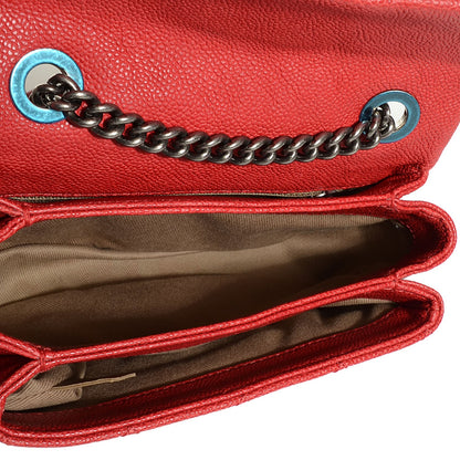 Chanel Caviar Quilted Mini Simply CC Flap Red 6 of 9