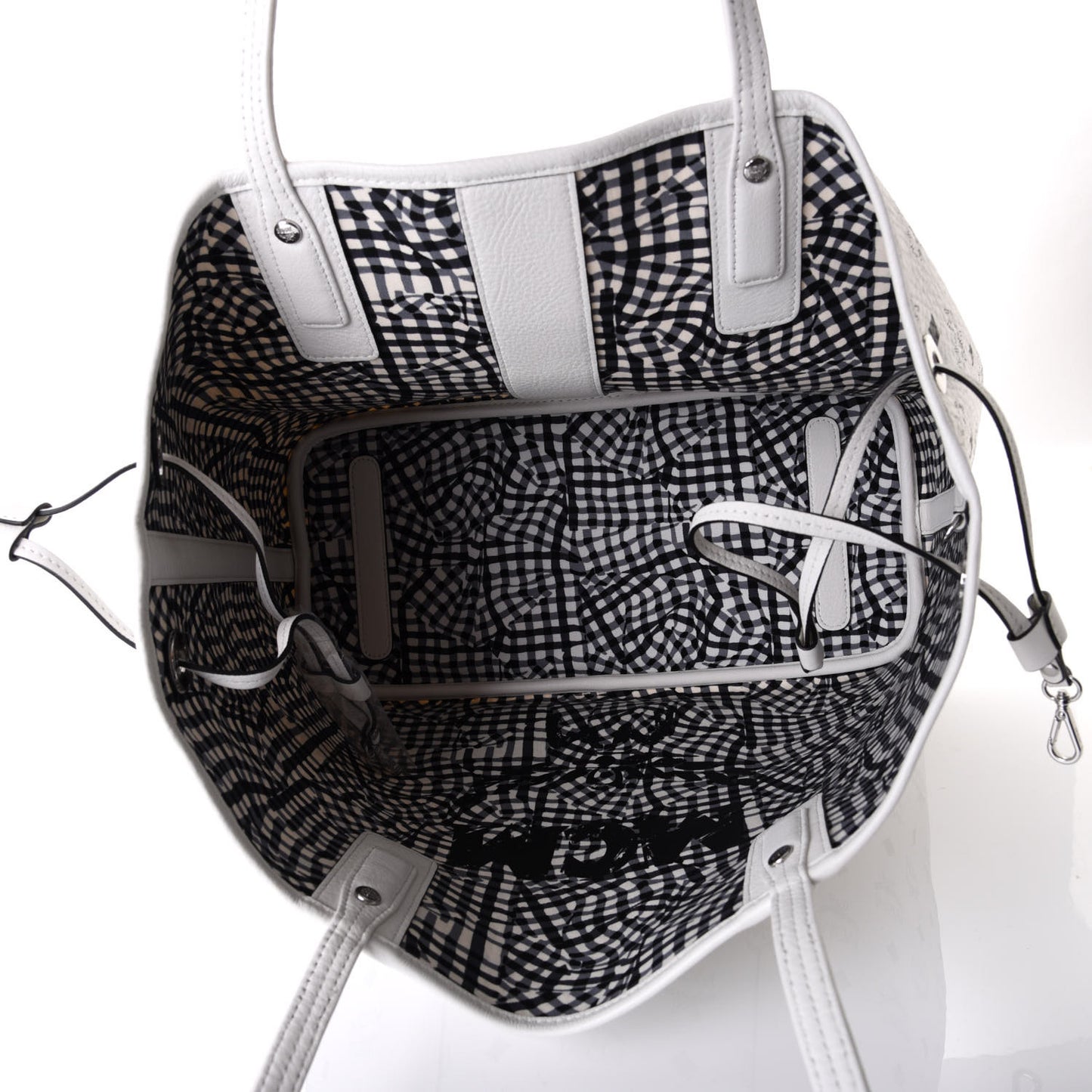 Visetos Medium Liz Reversible Shopper Tote White