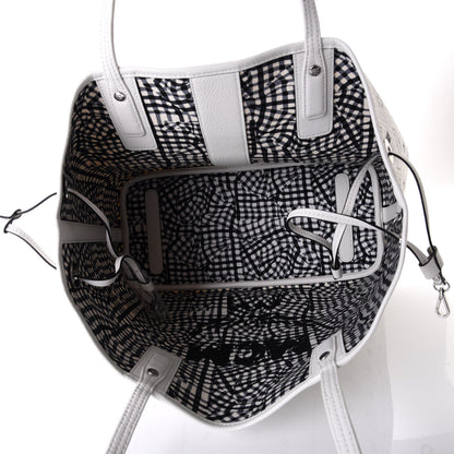 MCM Visetos Medium Liz Reversible Shopper Tote White 7 of 13