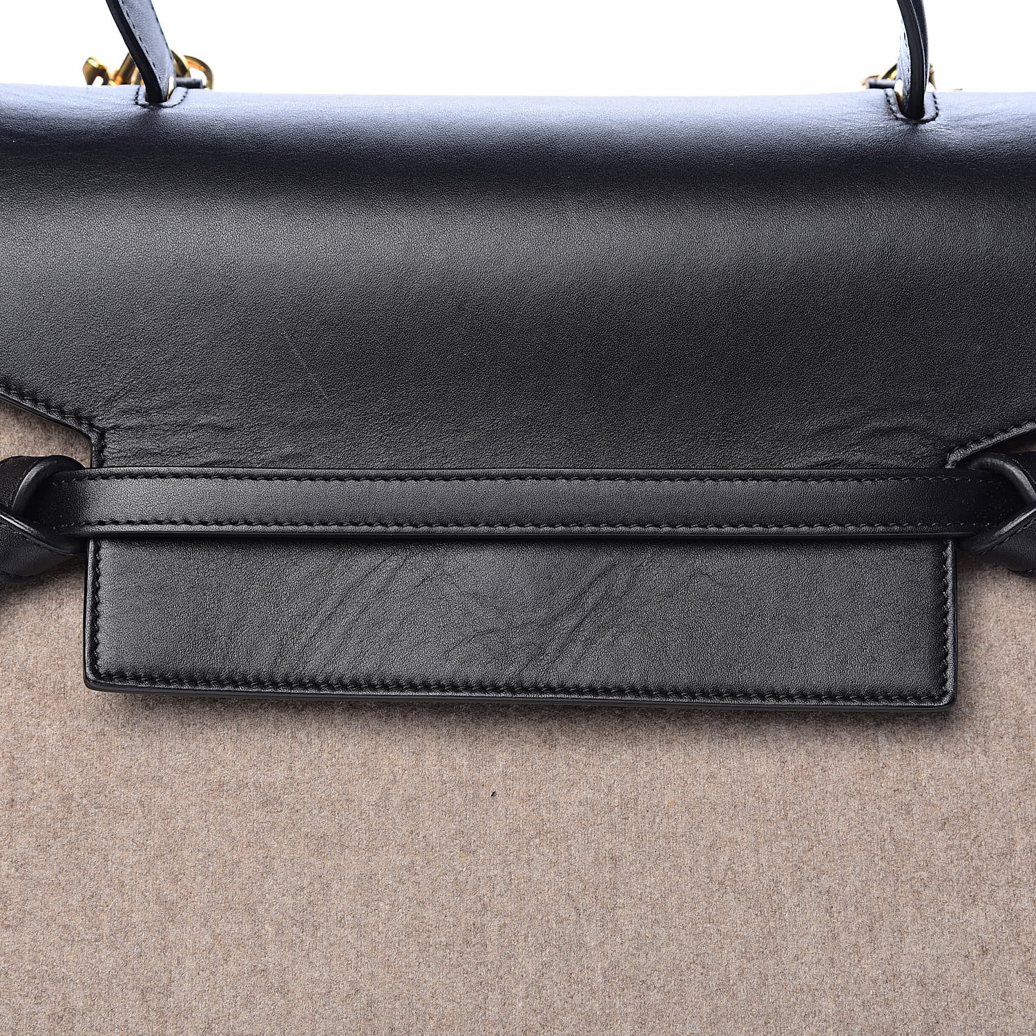 Celine Felt Smooth Calfskin Mini Belt Bag Beige 14 of 15