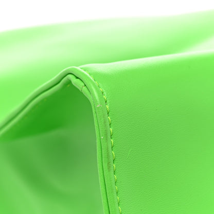 Telfar Vegan Leather Large Shopping Bag Highlighter Green 9 of 9
