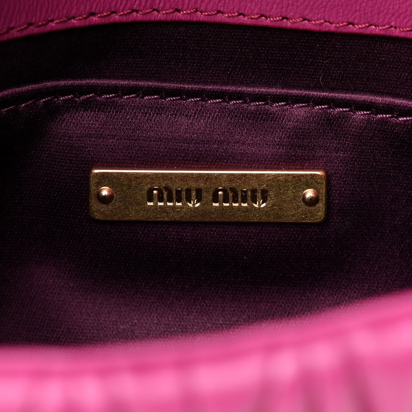 Nappa Matelasse Crossbody Flap Fuxia