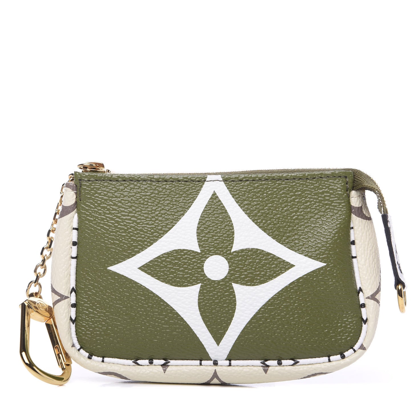 Monogram Giant Micro Pochette Accessories Kaki White