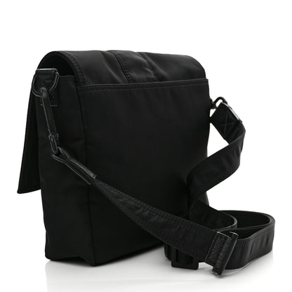 Fendi Econyl Nylon Cuoio Romano Monochrome Medium Baguette Messenger Bag Black 3 of 12