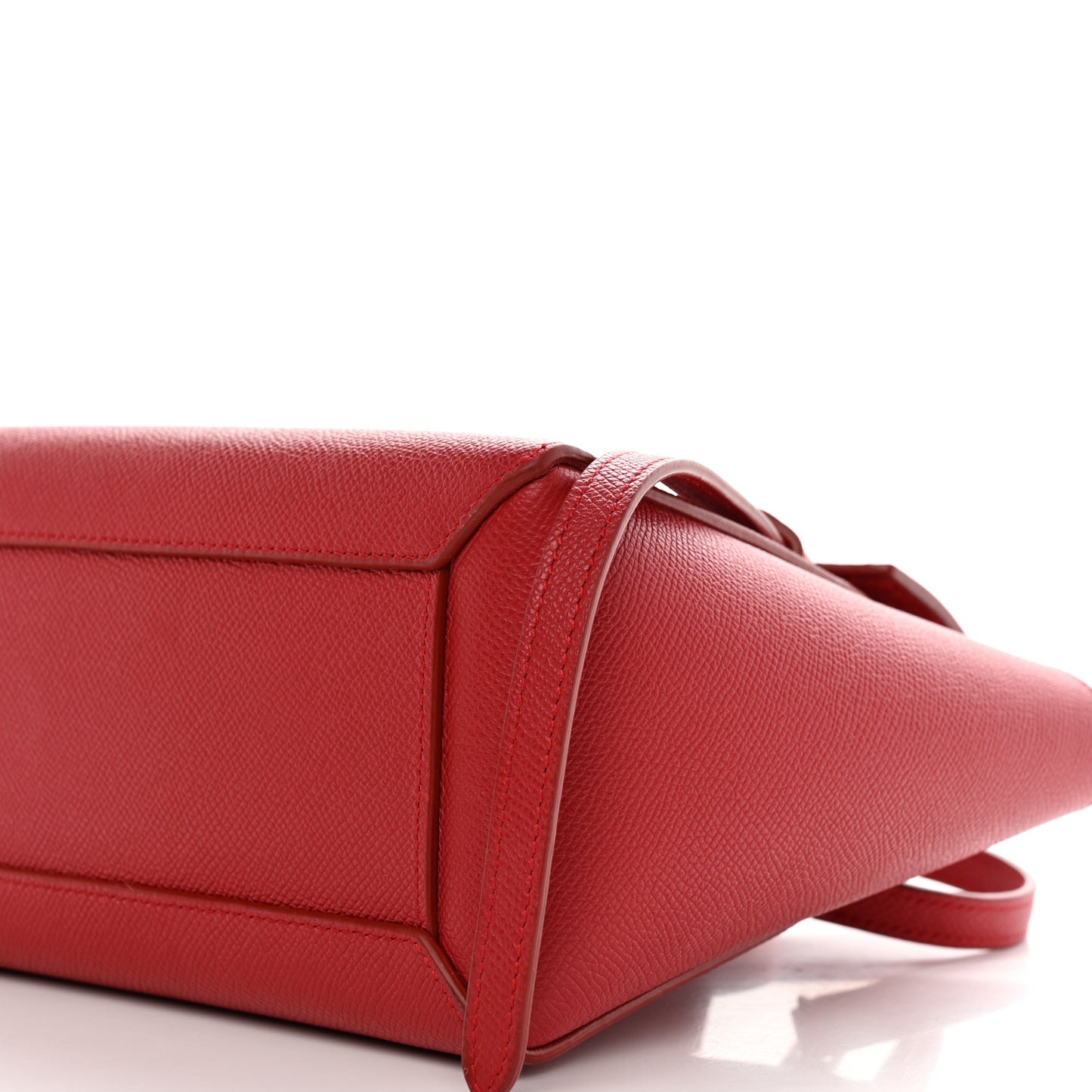 Grained Calfskin Nano Belt Bag Coquelicot