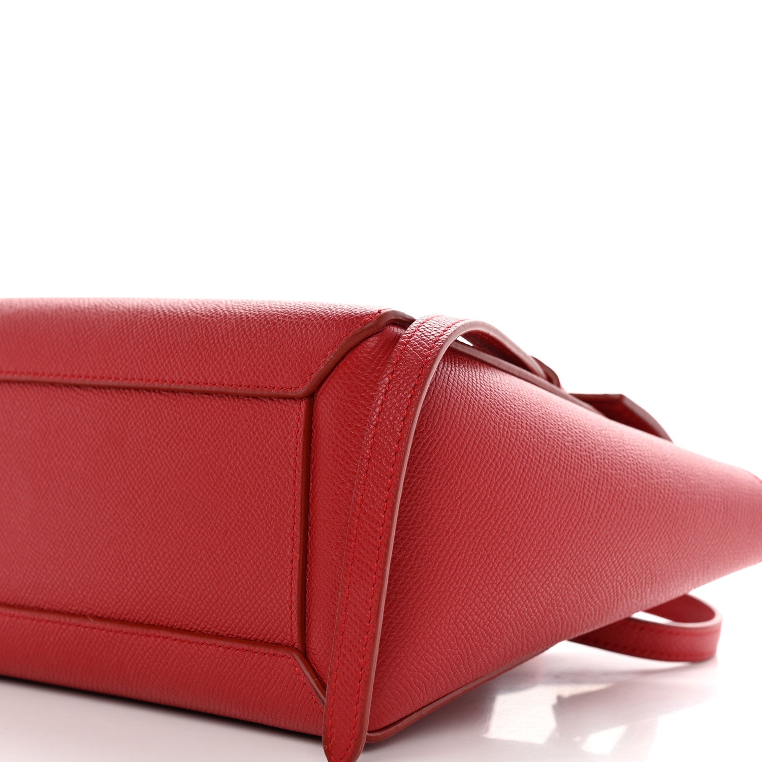 Celine Grained Calfskin Nano Belt Bag Coquelicot 9 of 17