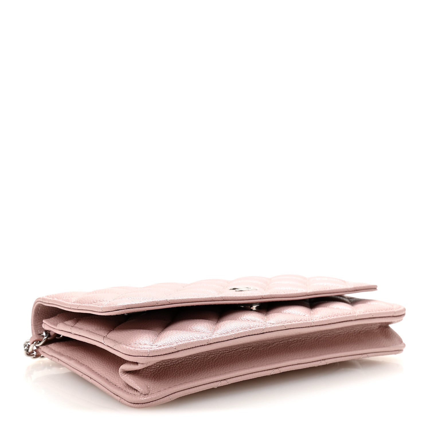 Chanel Caviar Quilted Wallet on Chain WOC Light Pink 4 of 12
