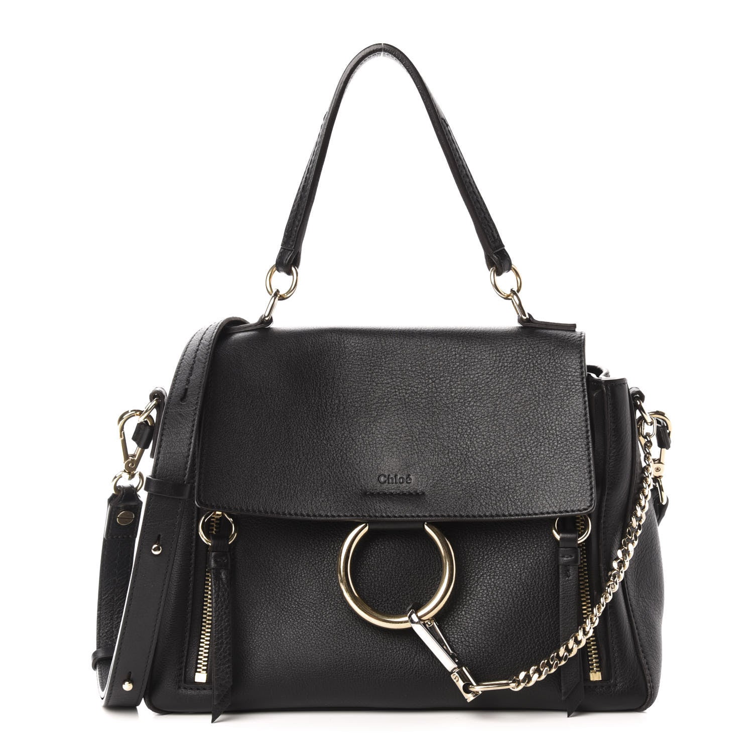 Chloe Calfskin Small Faye Day Shoulder Bag Black 1 of 11