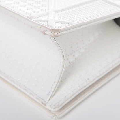 Christian Dior Patent Micro-Cannage Small Diorama Flap Bag White 12 of 12