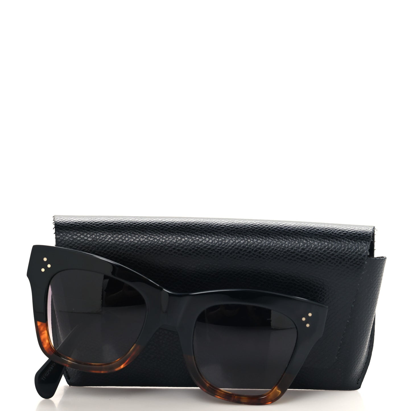 Acetate Polarized Cat Eye Sunglasses CL4004IN Havana Black