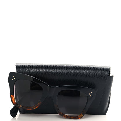 Celine Acetate Polarized Cat Eye Sunglasses CL4004IN Havana Black 8 of 8