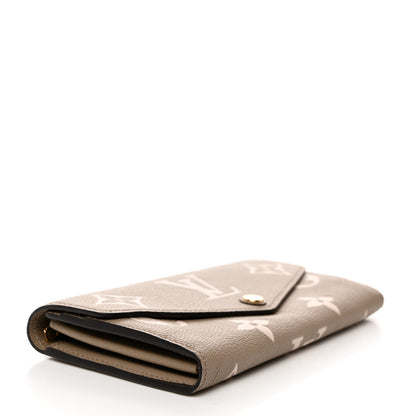 Louis Vuitton Empreinte Monogram Giant Sarah Wallet Tourterelle Creme 4 of 6