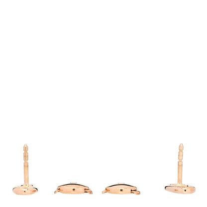 Hermes 18K Rose Gold TPM Farandole Stud Earrings 3 of 5