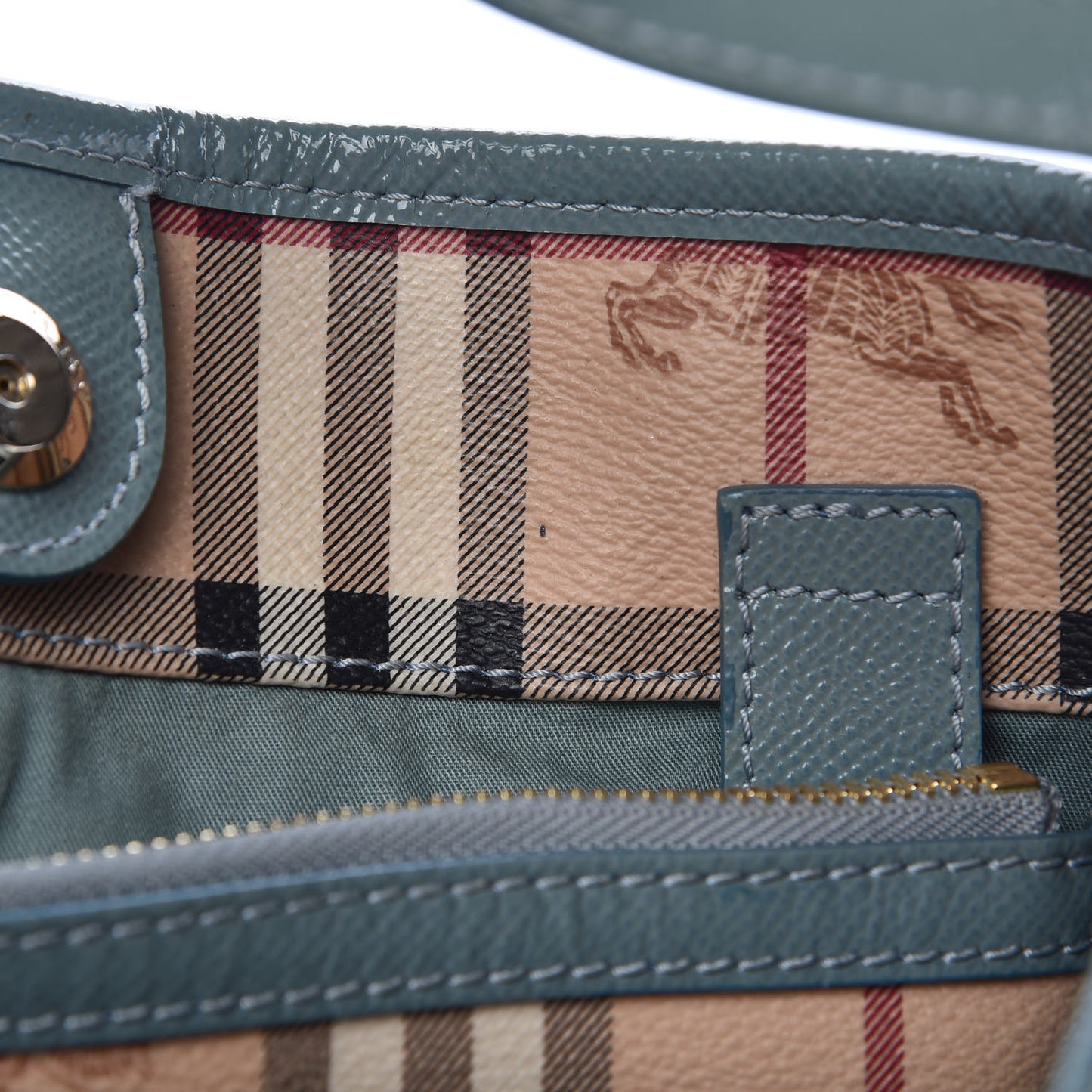 Haymarket Check Small Canterbury Tote Eucalyptus Grey