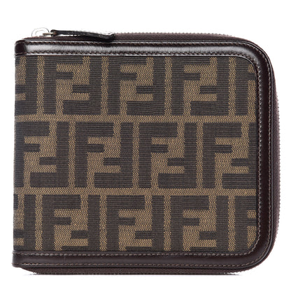 Fendi Zucca Zip Around Pouch Tobacco 1 of 6