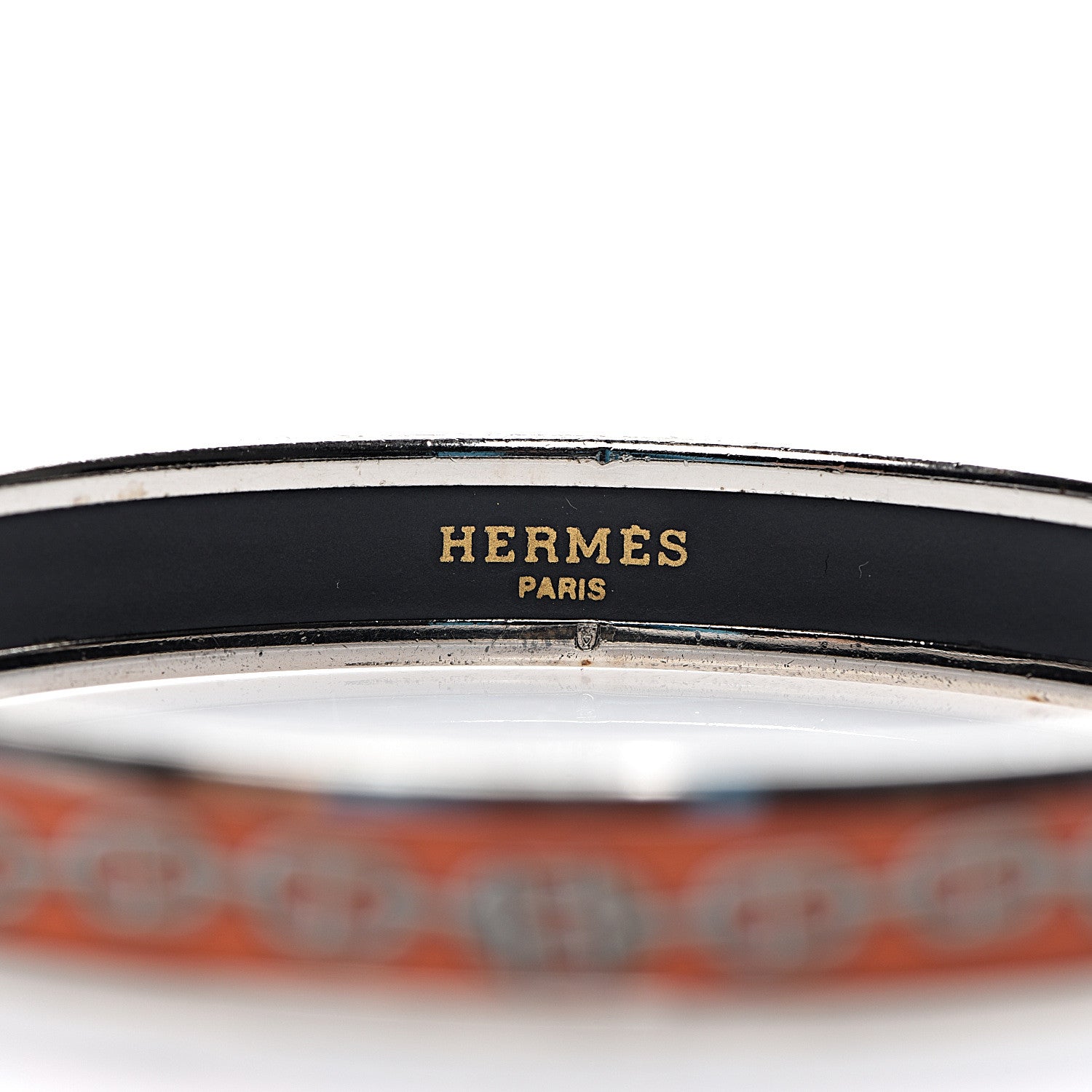 Hermes Enamel Printed Narrow Chaine d'Ancre Bracelet 70 3 of 4