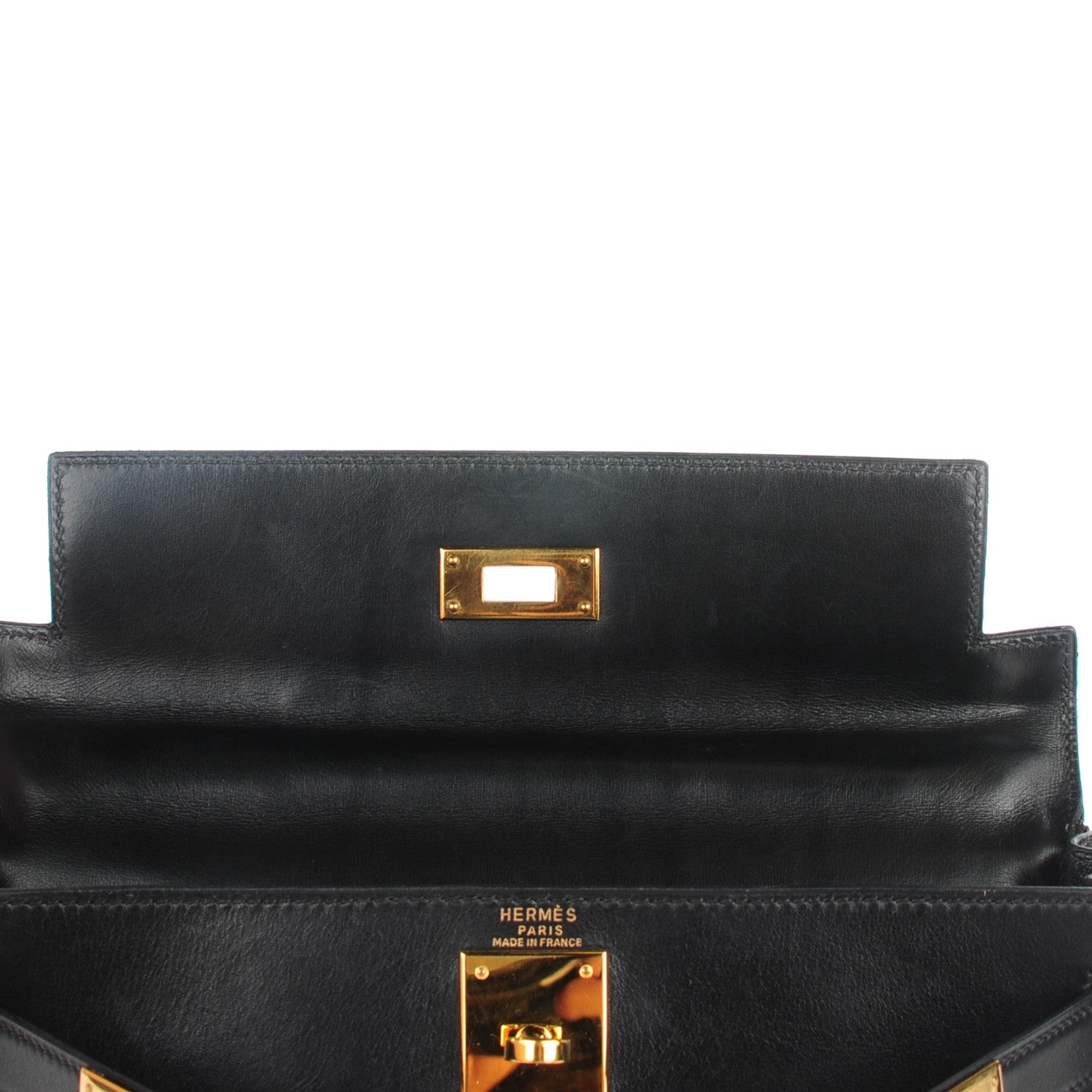 Hermes Box Kelly Retourne 28 Black 14 of 21