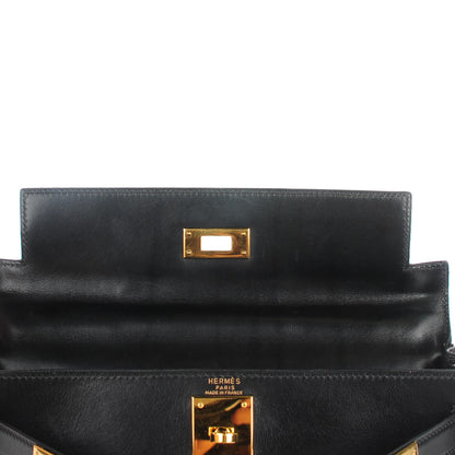 Hermes Box Kelly Retourne 28 Black 14 of 21