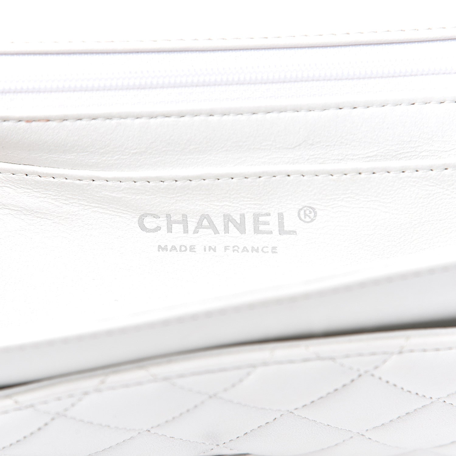Chanel Lambskin Quilted Medium Single Flap White 5 of 12