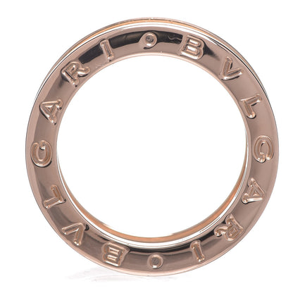 Bulgari 18K Rose Gold White Ceramic B.Zero1 Two-Band Ring 51 5.75 11 of 12