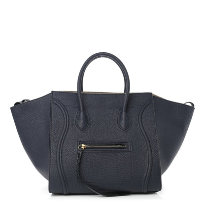 Celine Bullhide Calfskin Medium Phantom Luggage Navy Blue 1 of 11